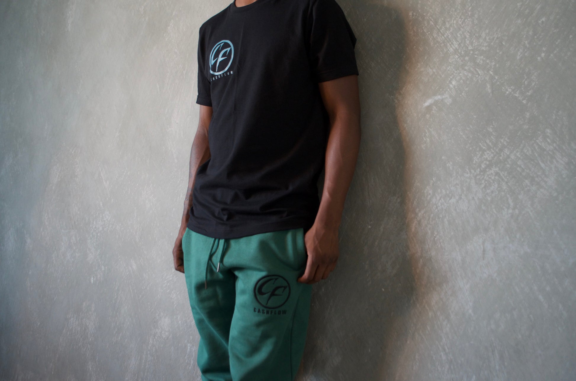 Black "CF" Corner Logo T shirt