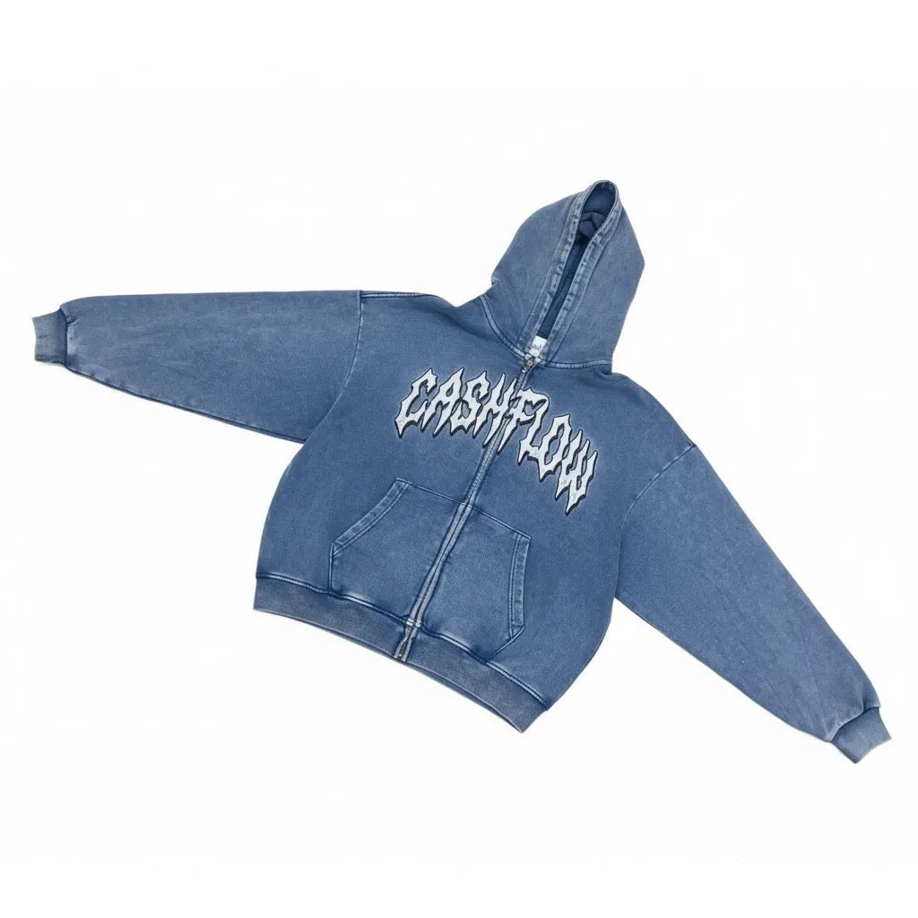 French Terry Zip Up Hoodie