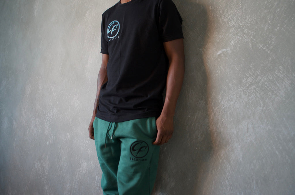Black "CF" Corner Logo T shirt