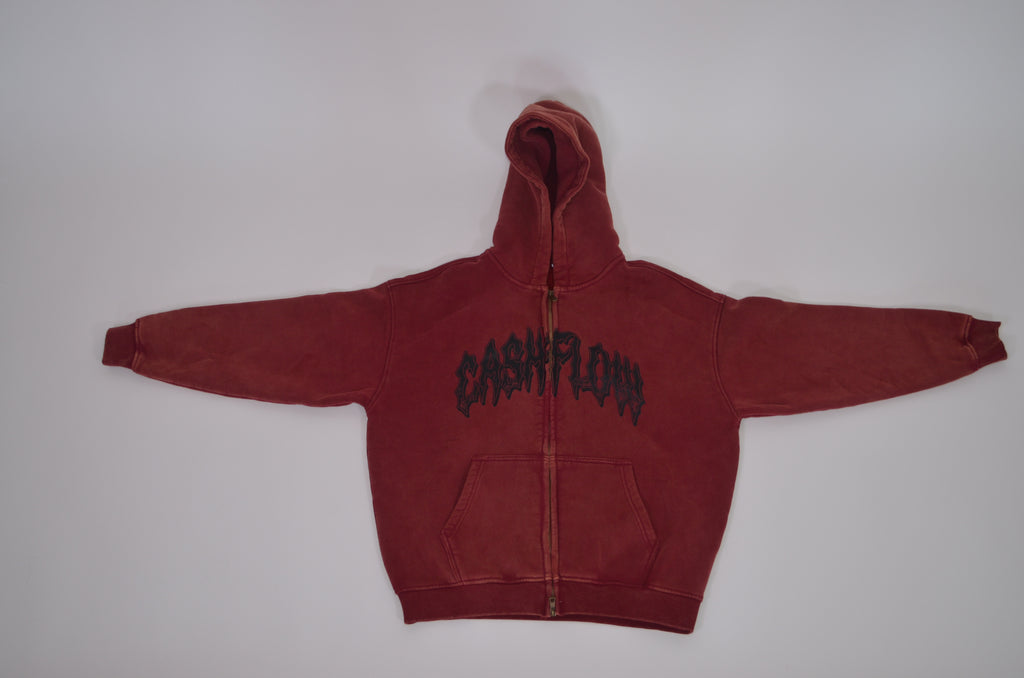 Double Zip Up Hoodie